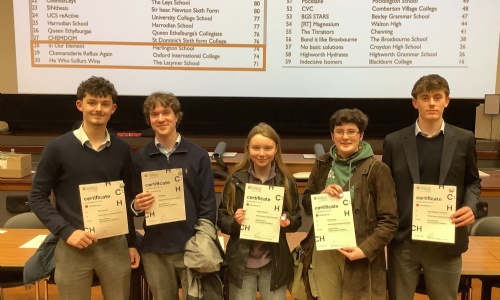 image related to Sixth Form lead the way in Cambridge Chemistry Race